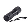 380~385nm 9 LED UV Flashlight LED Aluminum Mini Ultra Violet LED Flashlight 3xAAA